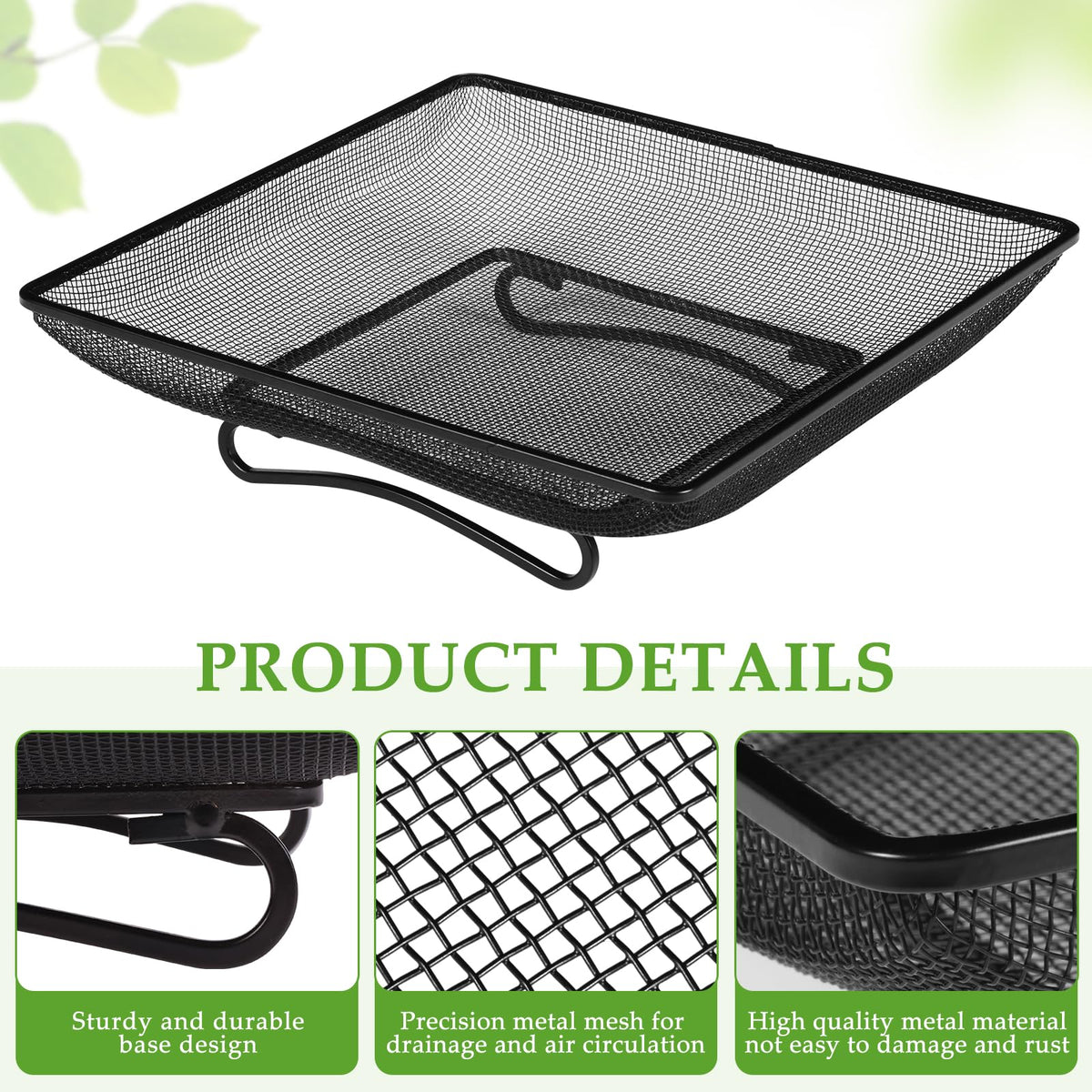 MIXXIDEA feeding tray in a sunny backyard with active birds