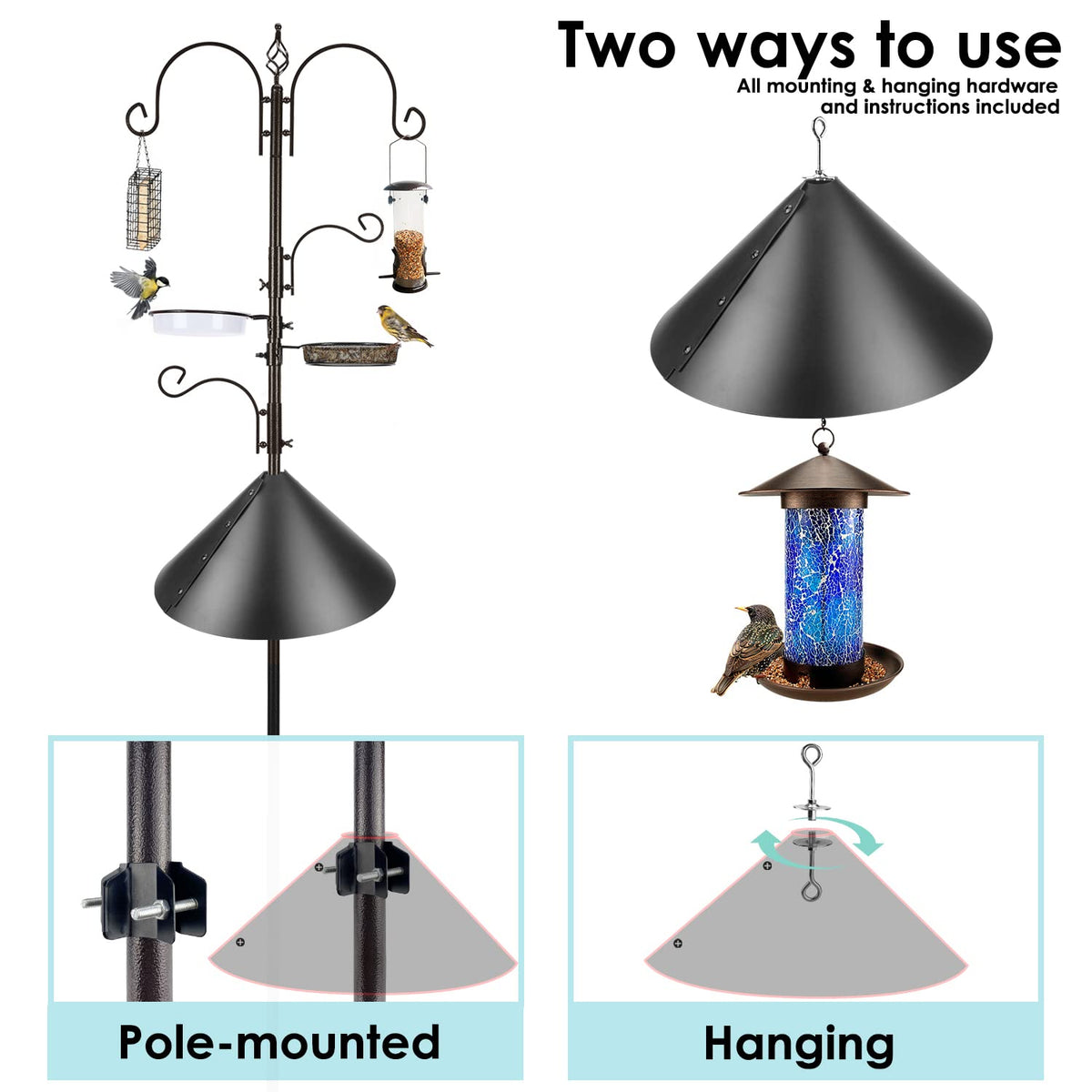 MIXXIDEA Planter Hanger adds decorative space for greens and feeders