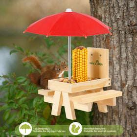 MIXXIDEA Solid-Structure Table remains stable in windy outdoor spaces.