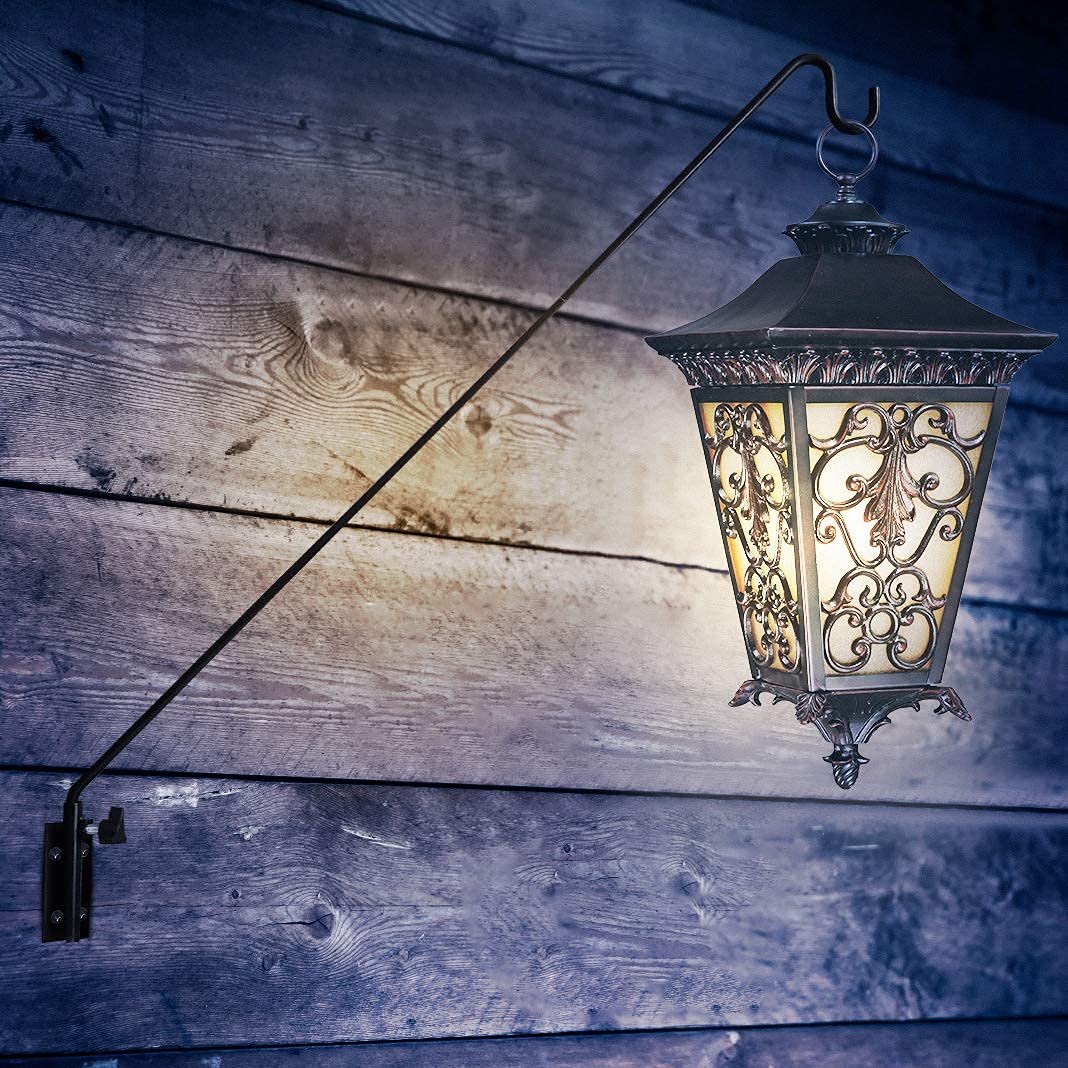 MIXXIDEA heavy-duty steel bracket supports planters, bird baths, and decorative baskets.