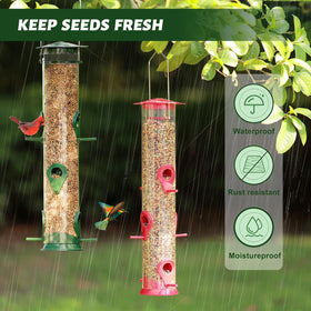 MIXXIDEA transparent seed housing—see when to refill and keep seed fresh