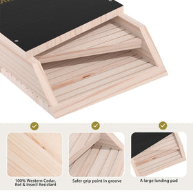 MIXXIDEA weather‑resistant bat box designed for durable outdoor use.