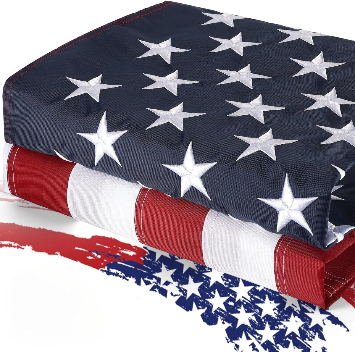 MixOra outdoor 3x5 ft American flag with durable fade-resistant colors for long-lasting display.