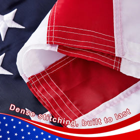 MixOra outdoor 3x5 ft flag ideal for porch or storefront display.