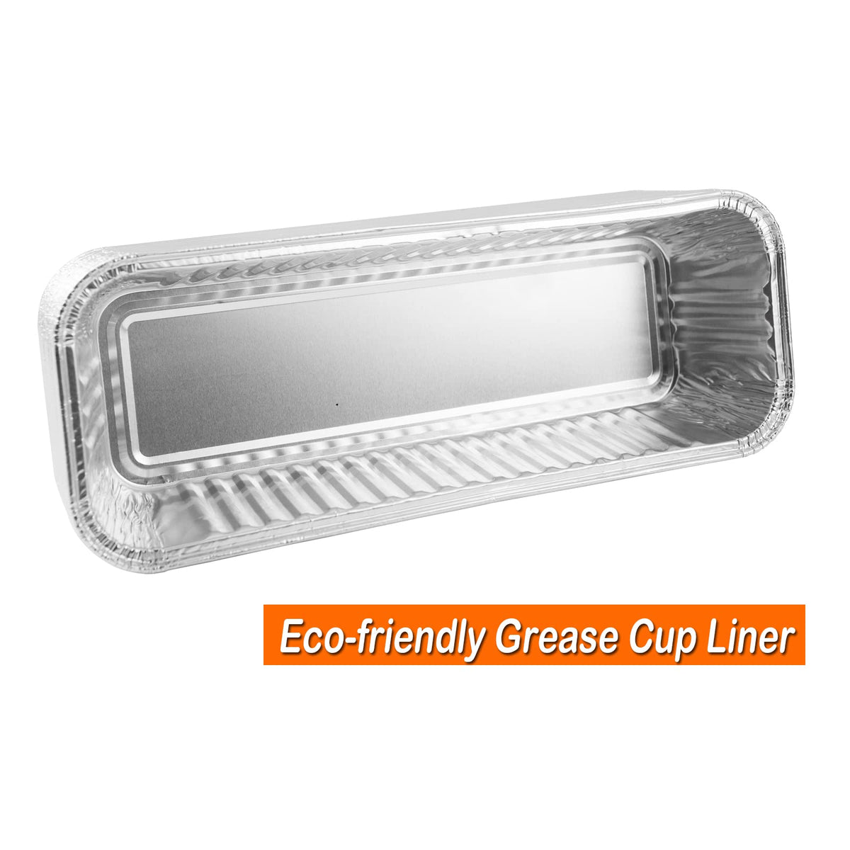 Ten aluminum liners provide disposable convenience for ongoing grilling sessions.