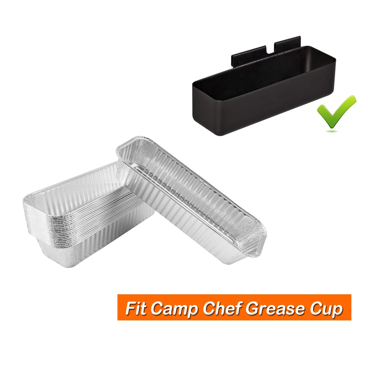 MixRBBQ grease cup tray holds up to 24 oz of drippings for longer cooks.