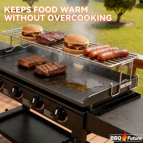 MixRBBQ stainless steel construction close-up highlights durability and corrosion resistance