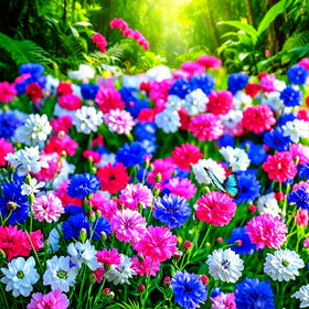 Mixrug 2007+ mixed cornflower seeds pack for vibrant garden color