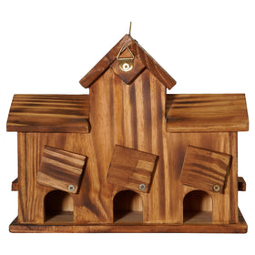 MIXUMON bird house with cleaning doors for quick maintenance.