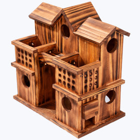 MIXUMON solid wood construction for sturdy outdoor placement.