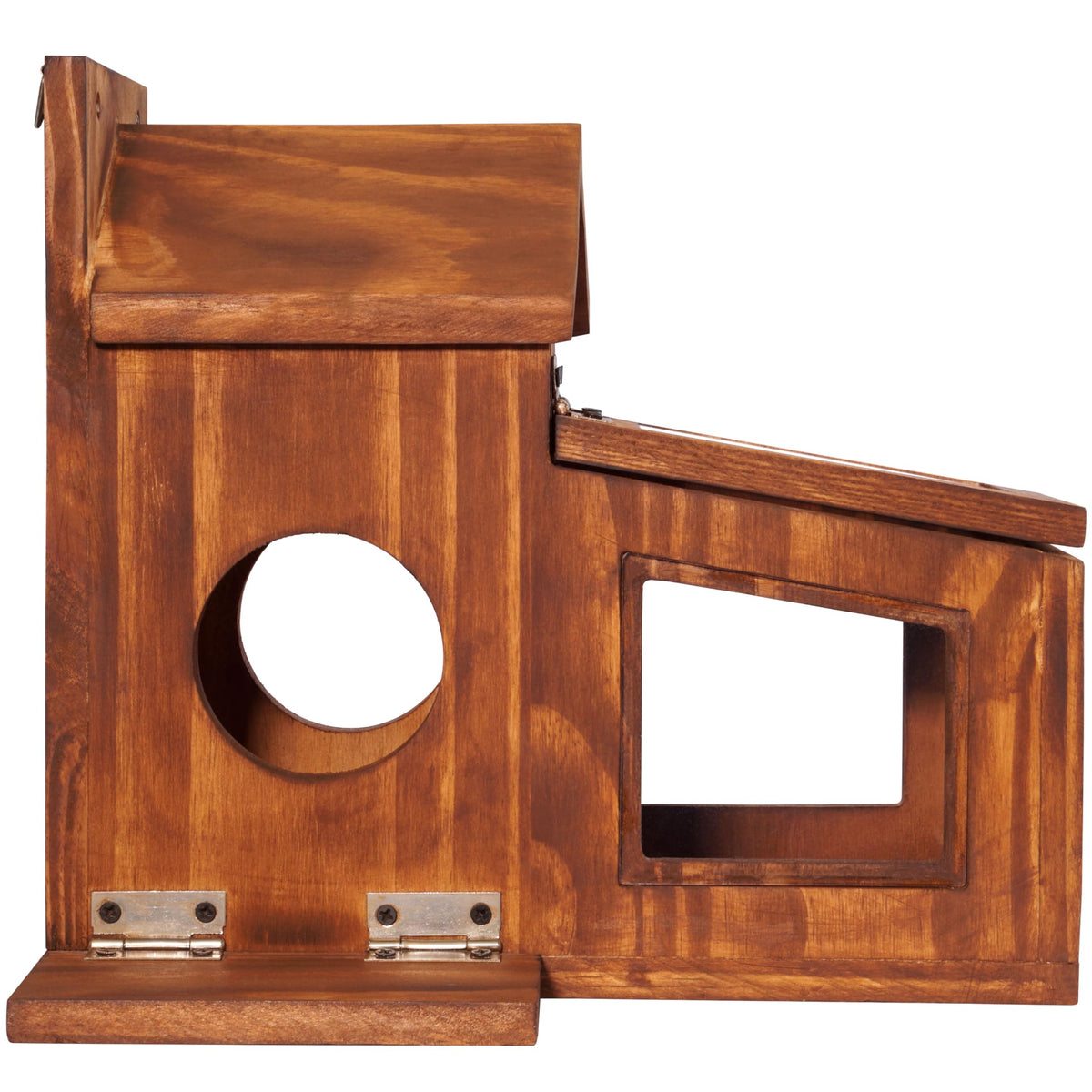 MIXUMON Wood Squirrel Feeder easy assembly with a screwdriver.