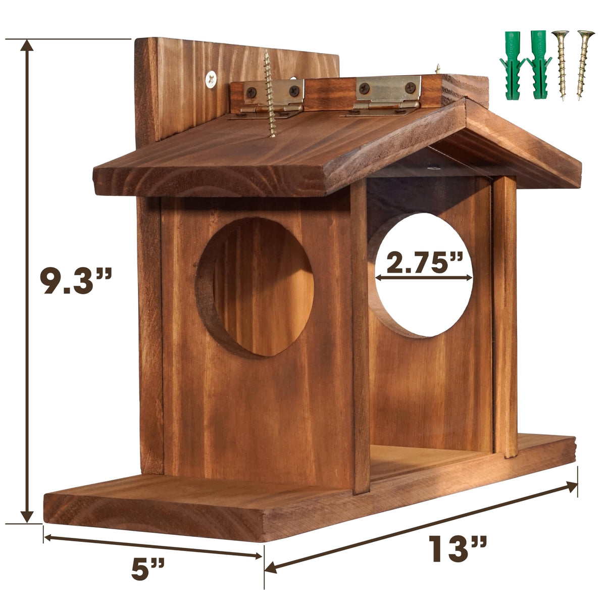MIXUMON feeder lid with corn slot demonstrates easy extra snack placement