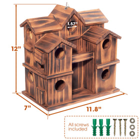 MIXUMON 1.57 inch entrance holes suit small birds while deterring larger predators.