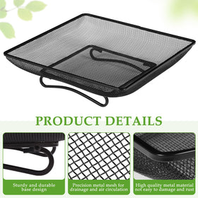 MIXXIDEA durable black powder-coated steel withstands outdoor weather for long-lasting use.