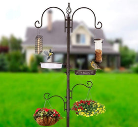 No-tools-required MIXXIDEA bird feeder pole allows easy installation