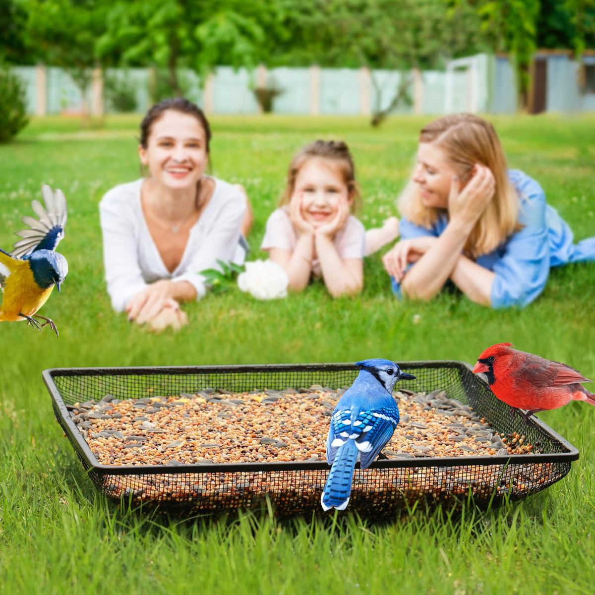 MIXXIDEA 11x11 platform provides space for multiple birds and small wildlife.