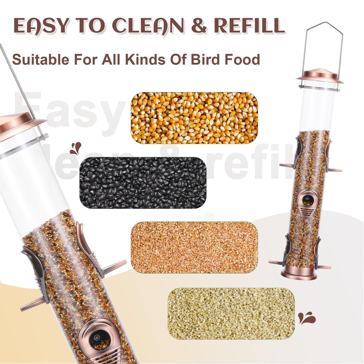 MIXXIDEA squirrel-proof design with chew-resistant shell for durable use