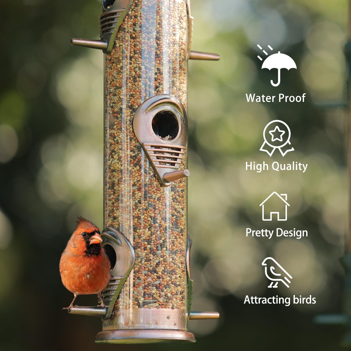 MIXXIDEA easy-clean outdoor feeder simplifies maintenance and storage