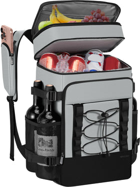 MIYCOO Cooler Backpack front view showing 40-can capacity for gatherings