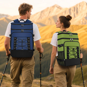 MIYCOO cooler backpack side straps securely fixing bottles for stable carrying