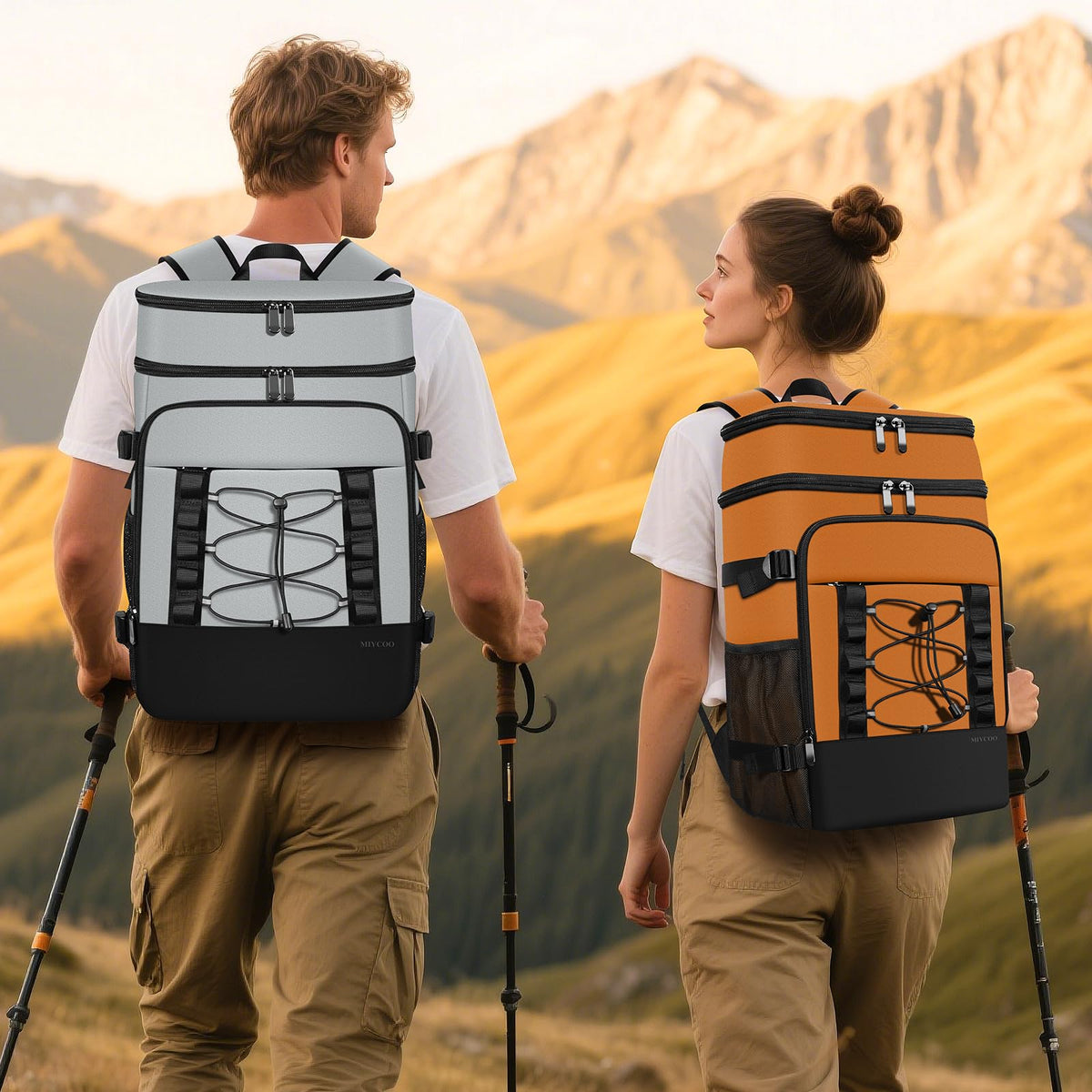 MIYCOO Cooler Backpack bottom-compartment for drinks and fruits