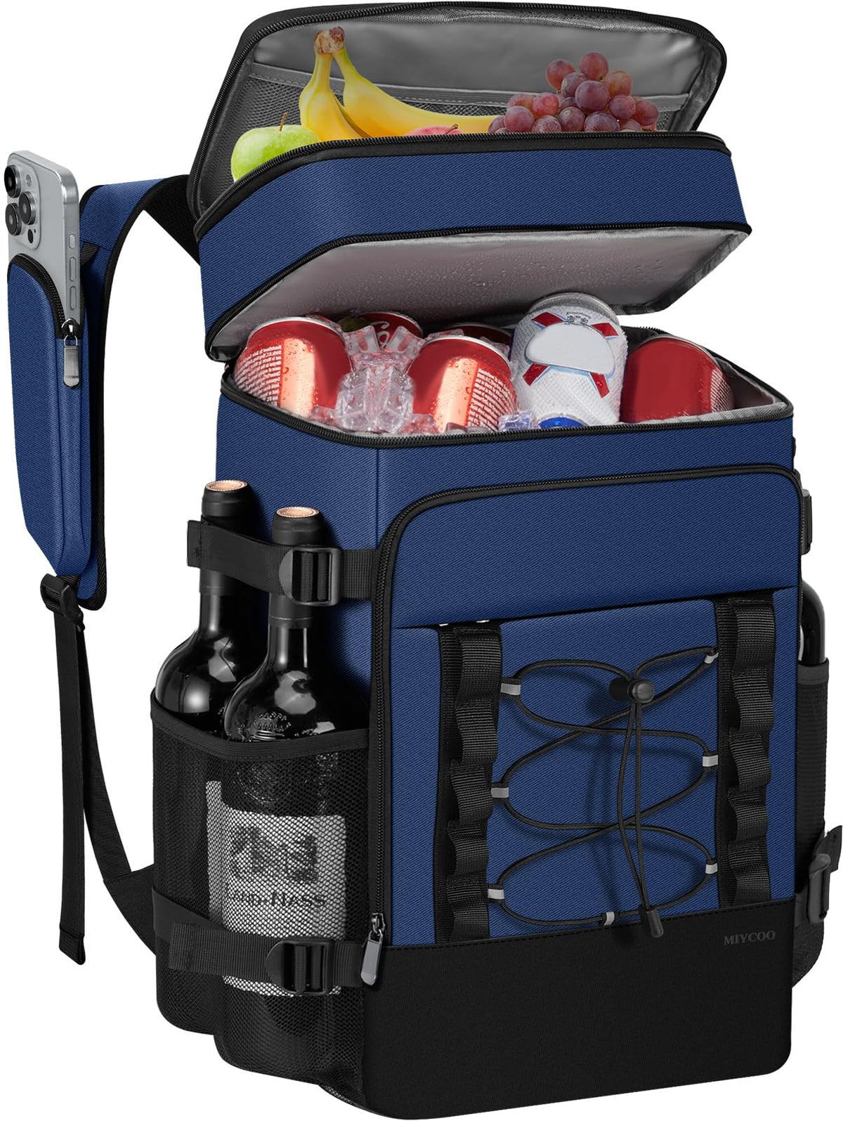 MIYCOO cooler backpack with leakproof liner keeping contents secure during outings