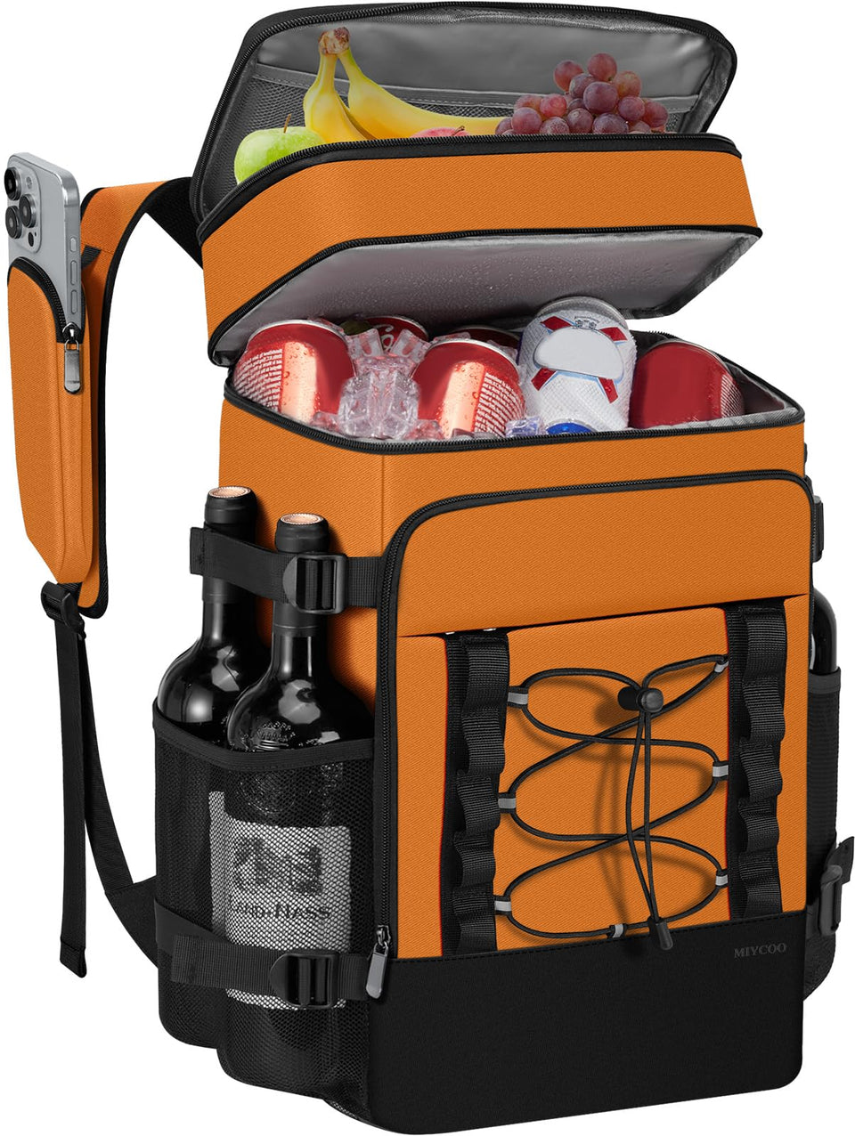MIYCOO Cooler Backpack with leakproof liner keeps drinks secure on the go