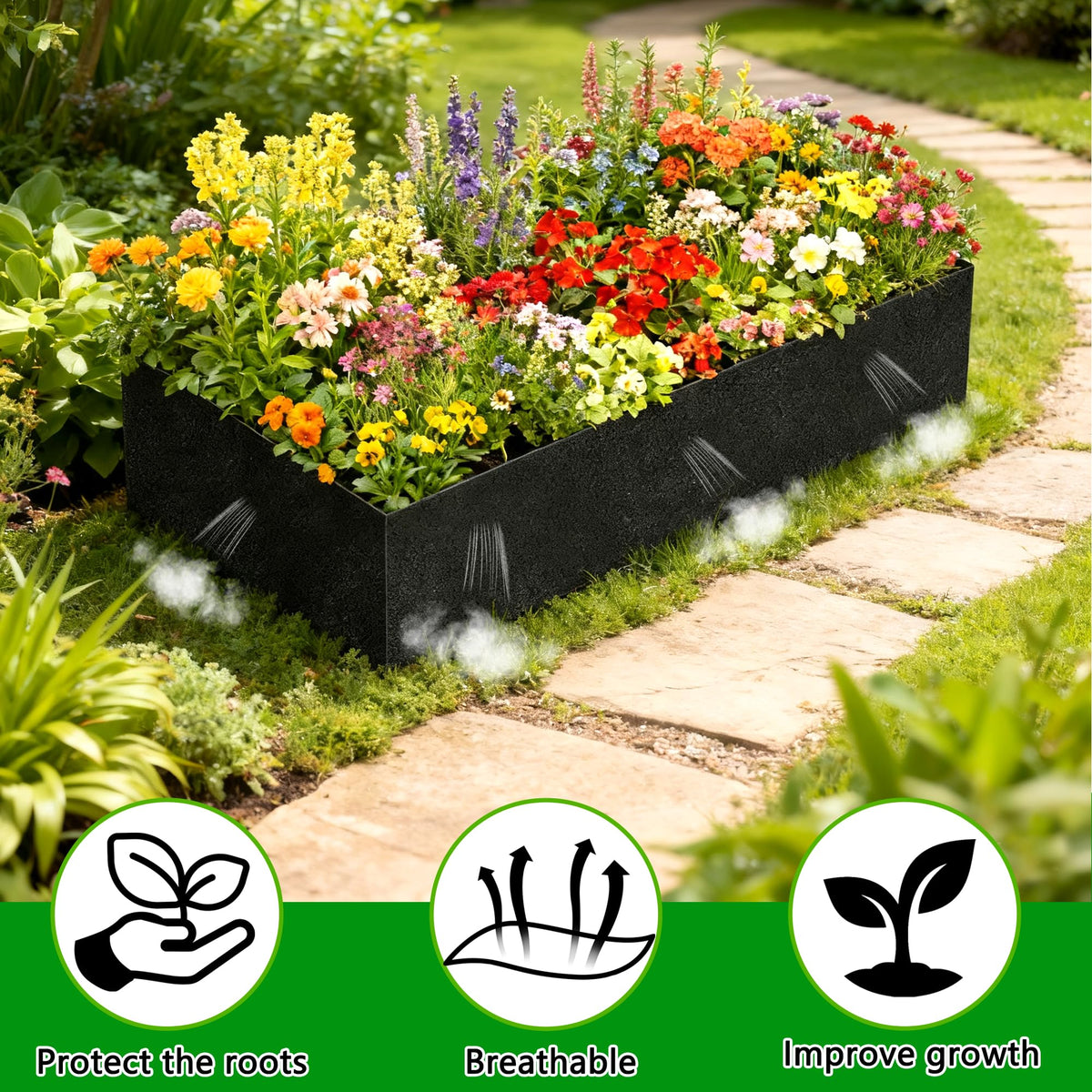 Mizelu breathable nonwoven fabric promotes air and water flow to support plant growth