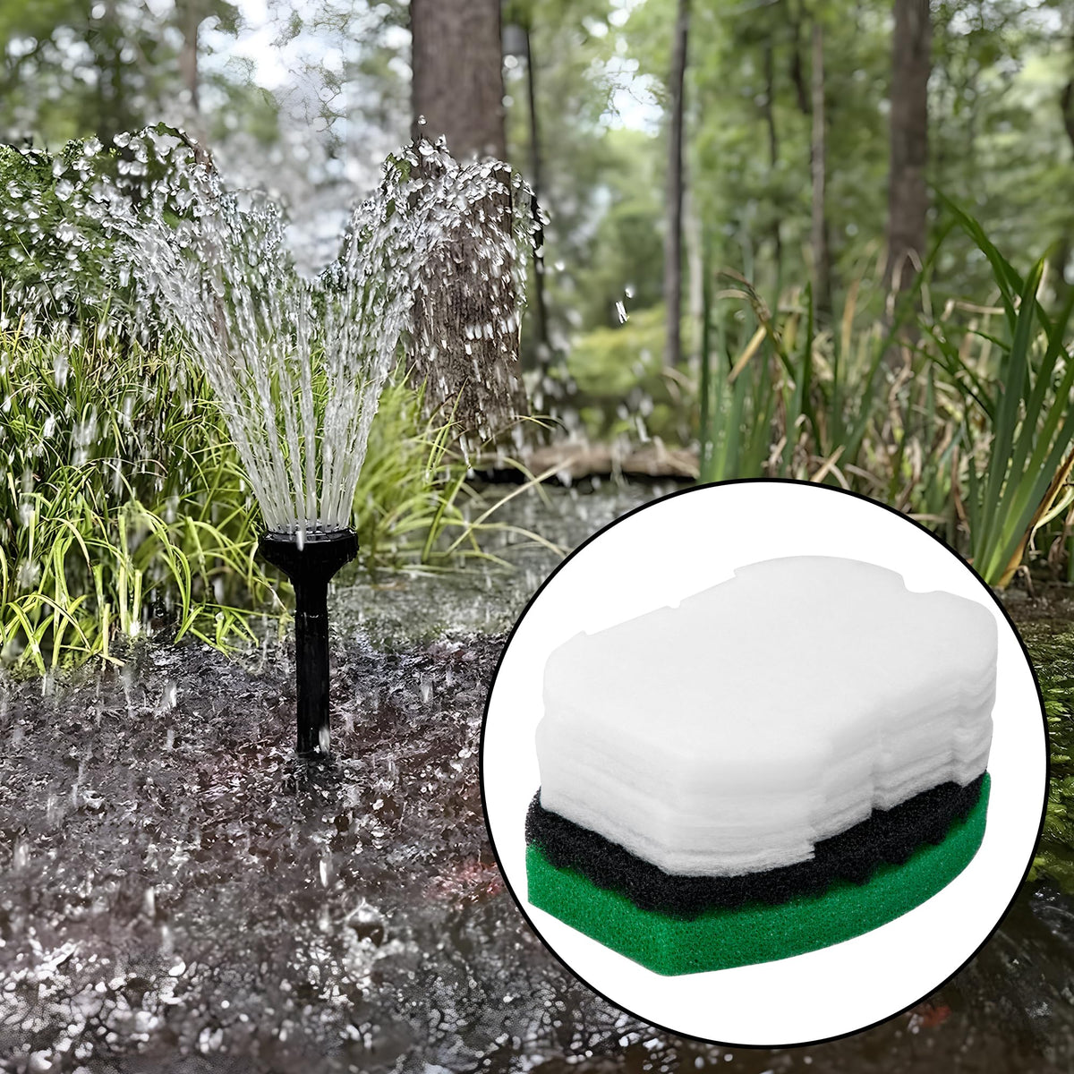 Mizelu layered filtration design for clearer pond water and steady flow