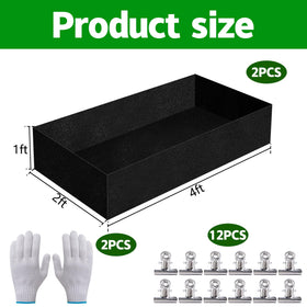 Mizelu liner clips 12-pcs secure edges for quick, sturdy garden setup