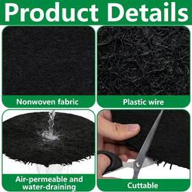 Mizelu reusable drainage pad with bottom mesh for durable garden use.
