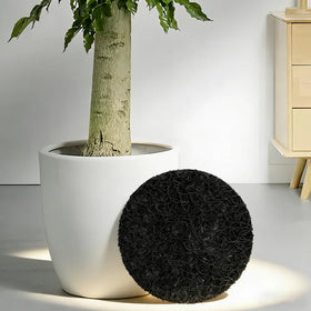 Mizelu root-friendly mat promotes healthier roots in container gardening.