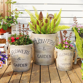 Mizelu rustic finish enhances farmhouse vibe in home decor projects.