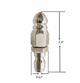MIZORLIE 1/4 inch quick plug connector enables fast attachment