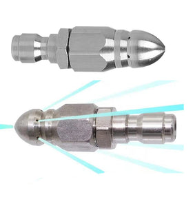 MIZORLIE sewer jetter nozzle in stainless steel for durable pipe cleaning
