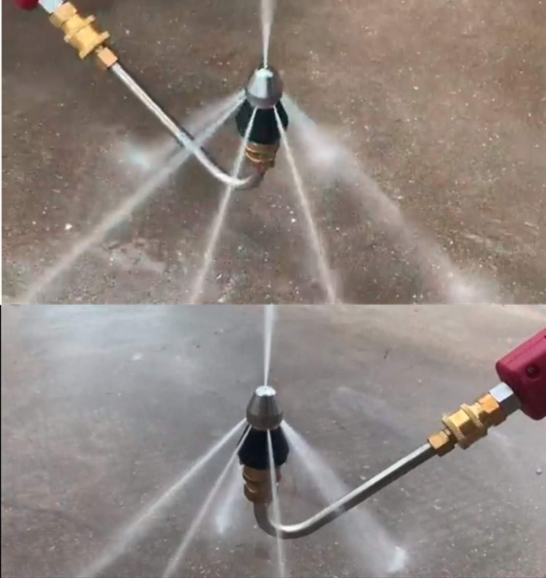 MIZORLIE rear nozzles 30-degree flush debris efficiently