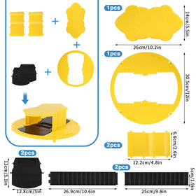MJiashou pet-friendly design reduces direct contact while trapping rodents.