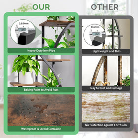 MJOMKN rust-resistant coated pipes ensure durable indoor display.