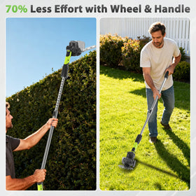 MJUM 3-in-1 cordless hedge trimmer 6.7-inch grass blades for neat lawn edges