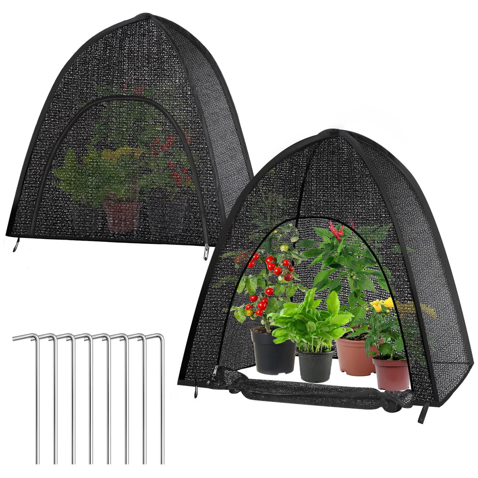 MJZ plant shade tent assembly shows quick setup for ready-to-use protection.