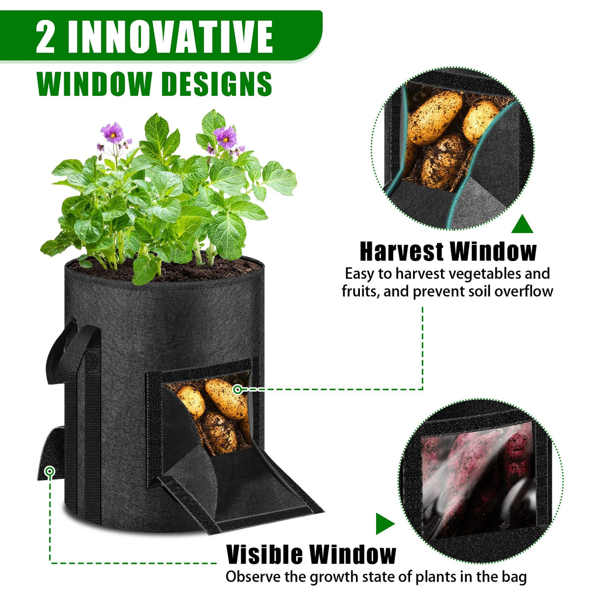 MJZ 380G thickened felt fabric for durable, breathable grow bags