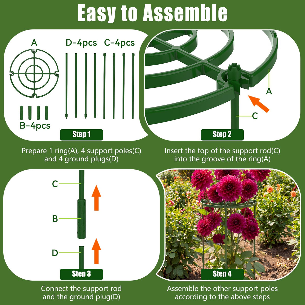 MJZ easy-assembly design with included parts for quick setup.