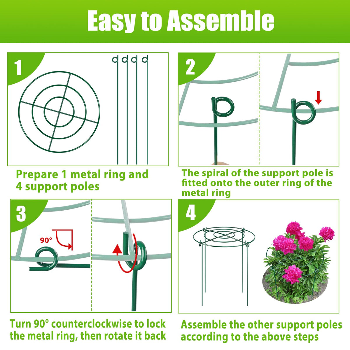 MJZ disassembles easily for compact off-season storage.