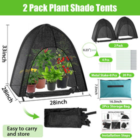 MJZ plant shade tent outdoor garden demonstrates airflow-friendly design for healthy growth.