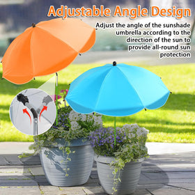 MJZ plant umbrella silver-coating-uv provides reflective shield keeping leaves cooler