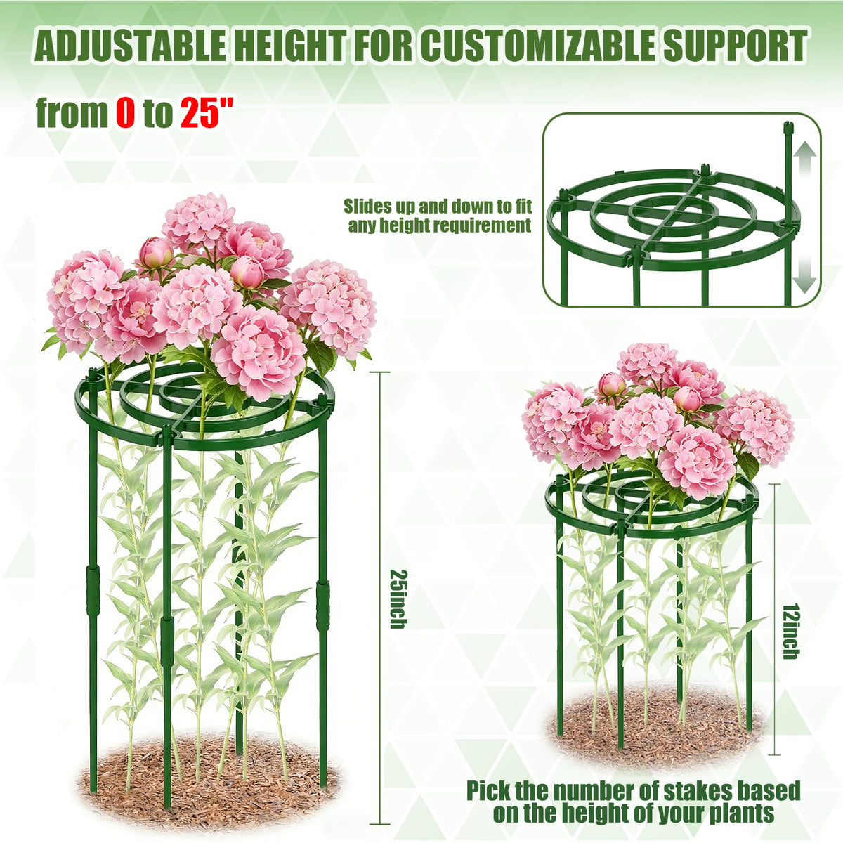 MJZ 8mm plastic rods are rust-proof with matte finish.