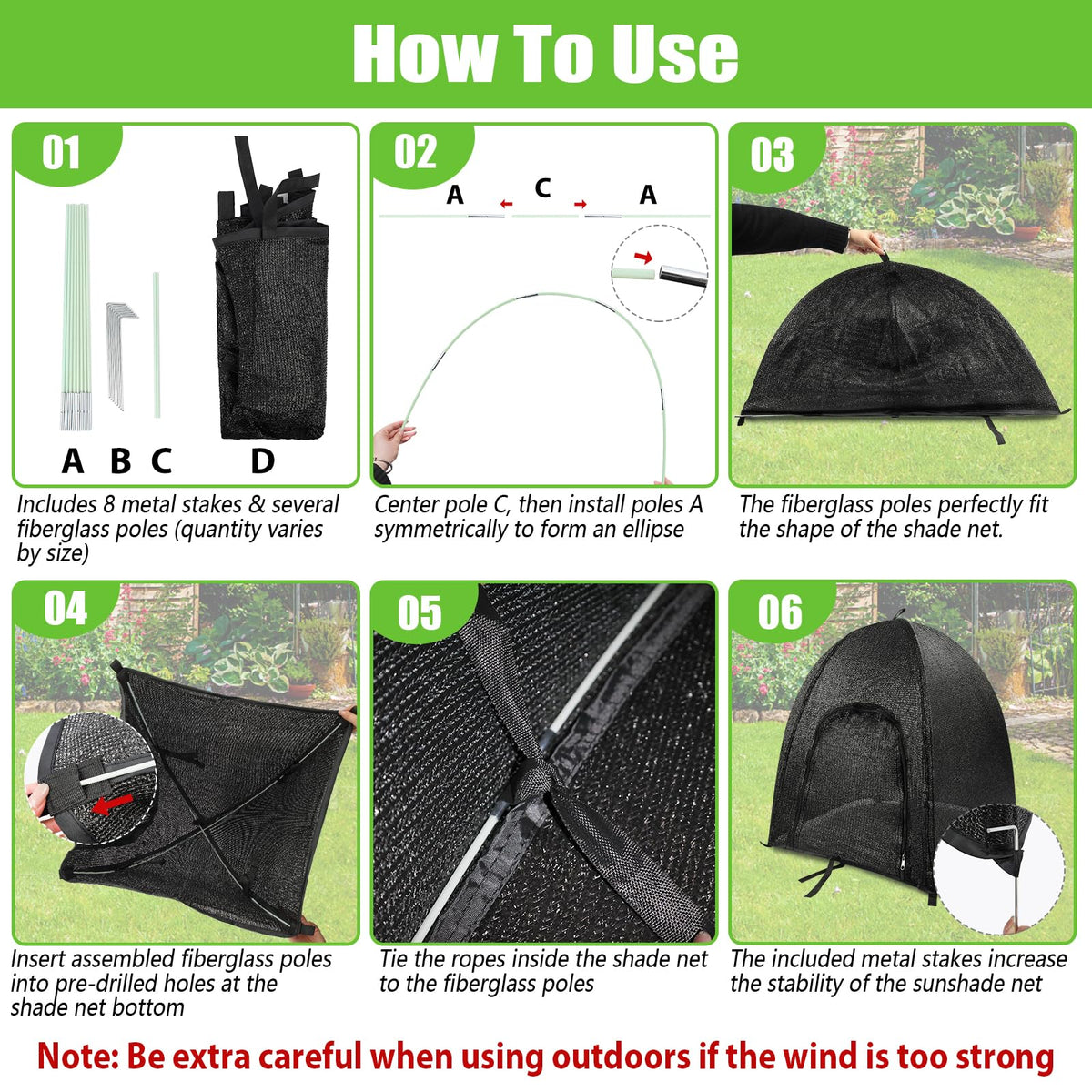 MJZ zipper-door-curtain provides easy observation and insect protection.