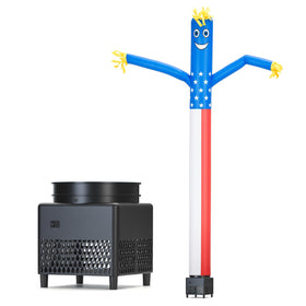 Mkevi 6ft sky air puppet dancer standing tall for eye-catching outdoor promotions.