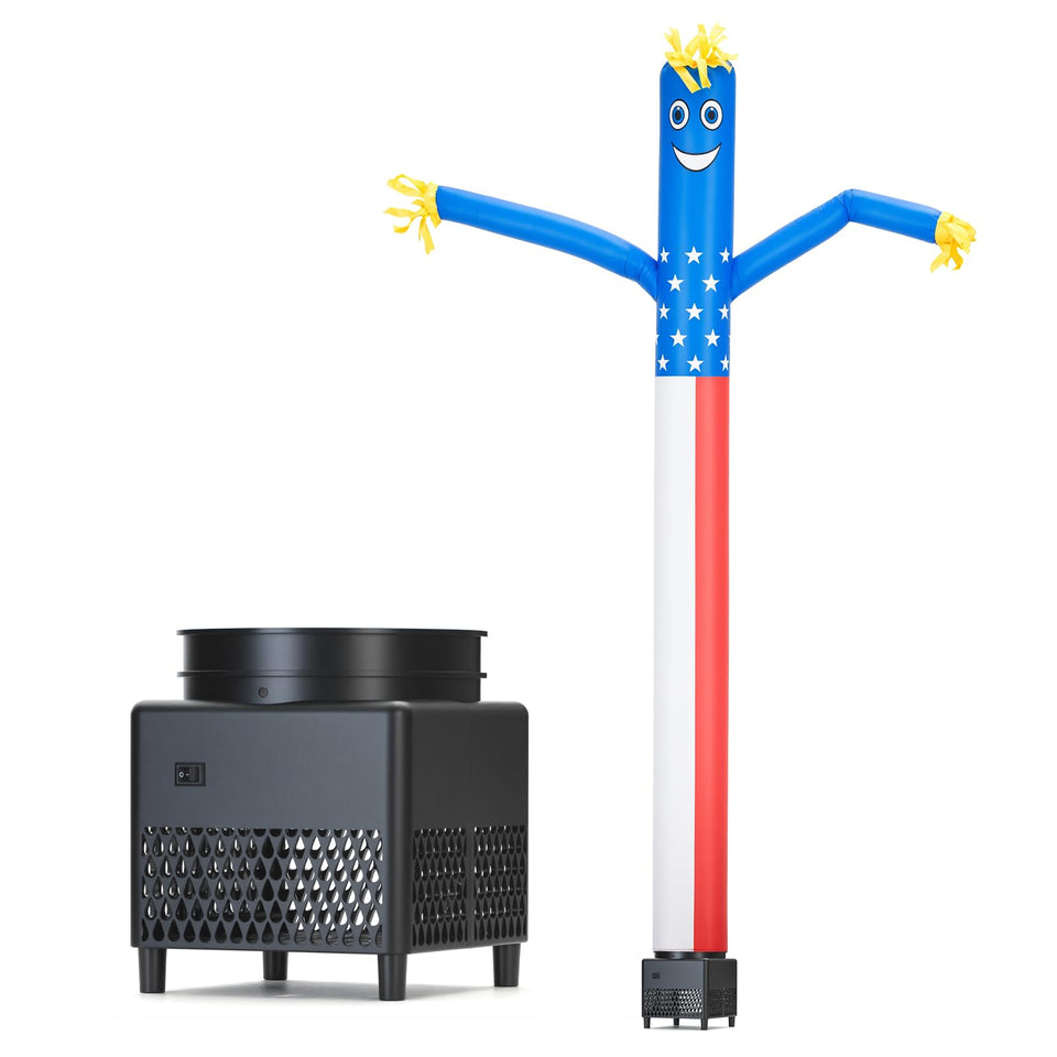 Mkevi 6ft sky air puppet dancer standing tall for eye-catching outdoor promotions.