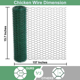 Mklsit chicken wire mesh 0-63inch offers flexible shaping for DIY projects.